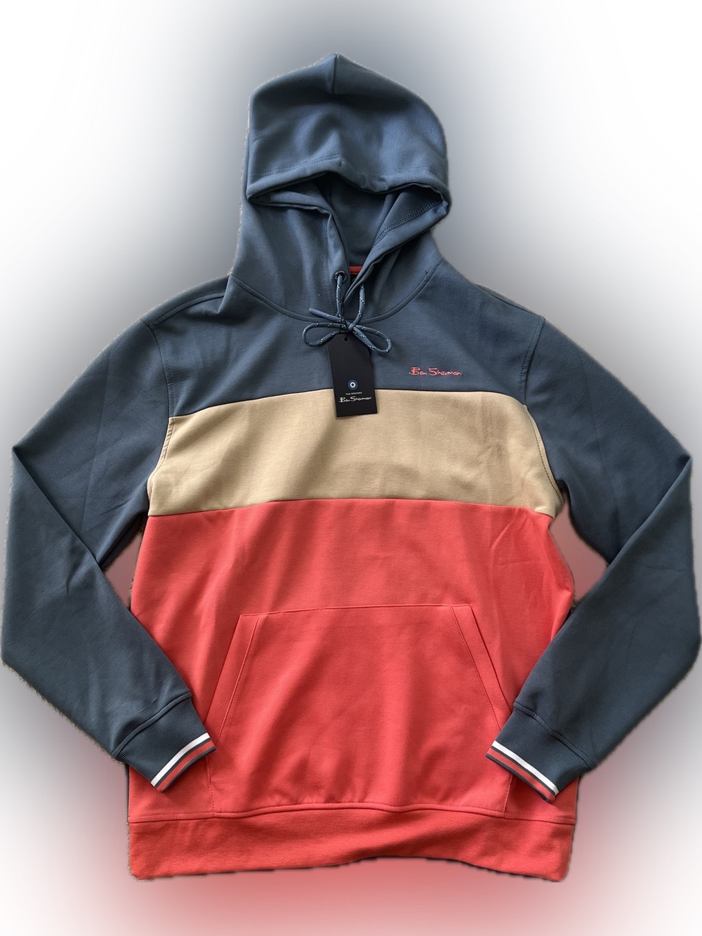[NEW]  Ben Sherman ㅣ Sweater Hoodieㅣ Mediumㅣ Menㅣ Color:  Ocean Blue